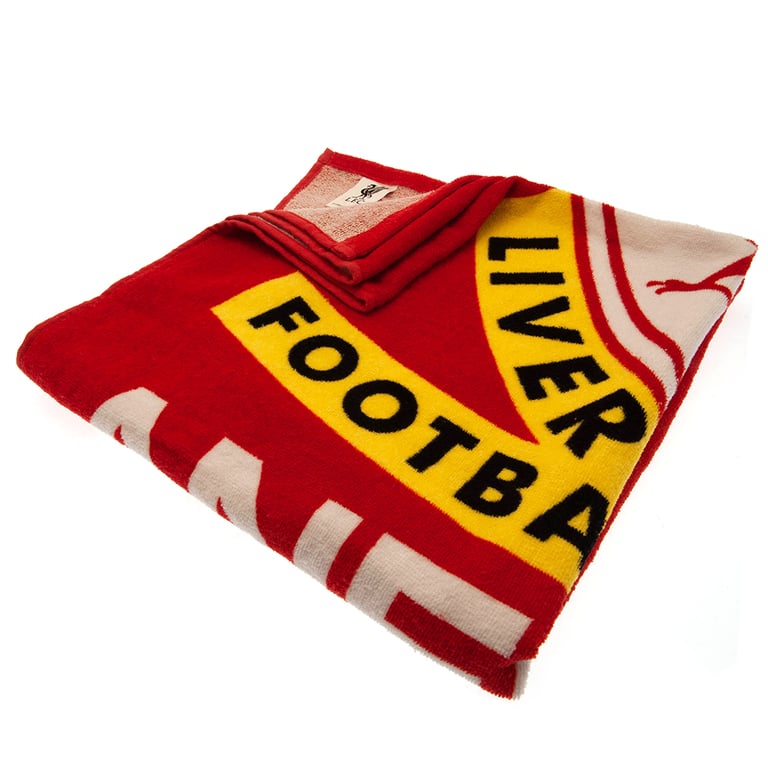 Liverpool FC Retro Liverbird 100 Cotton Velour This Is Anfield Beach Towel