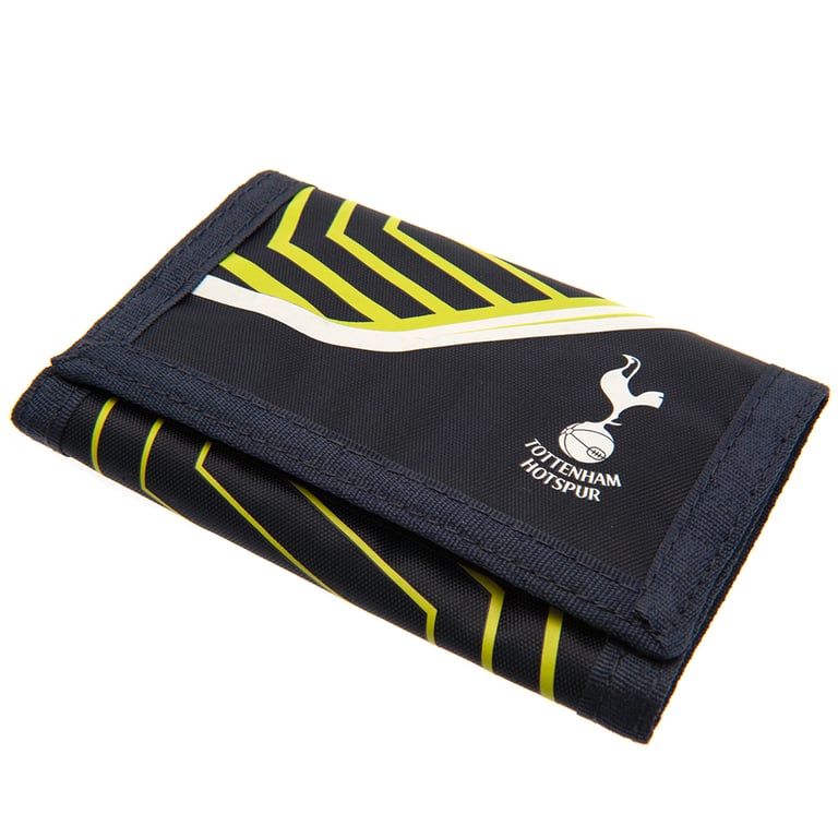 Tottenham Hotspur FC Flash Crest Wallet - 8 Compartments and Zipped Pocket