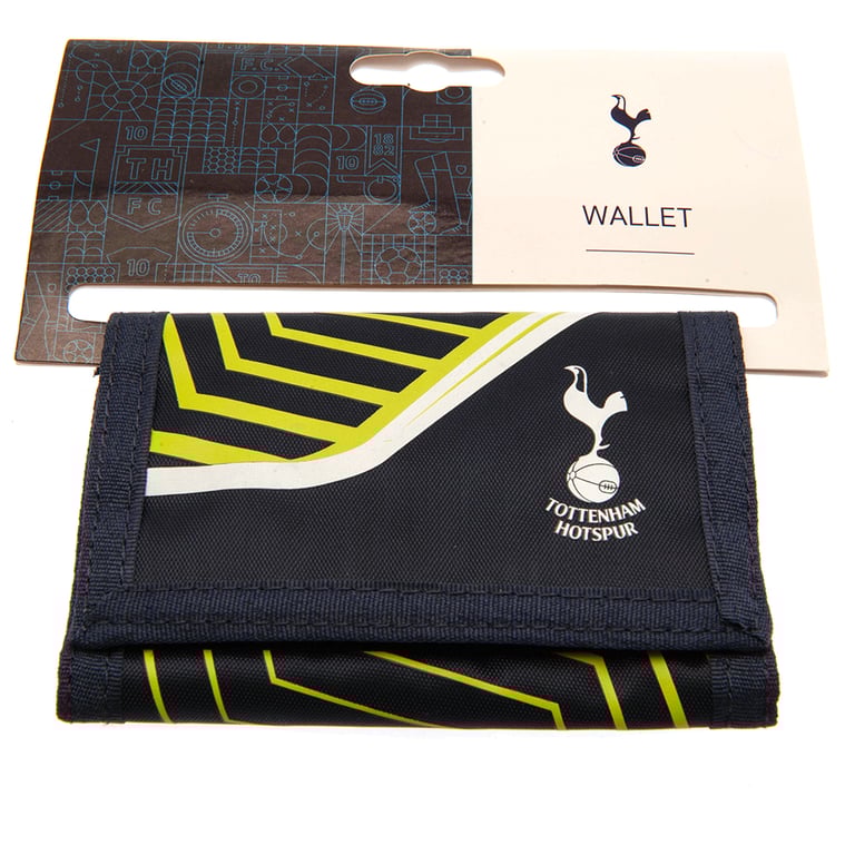 Tottenham Hotspur FC Flash Crest Wallet - 8 Compartments and Zipped Pocket
