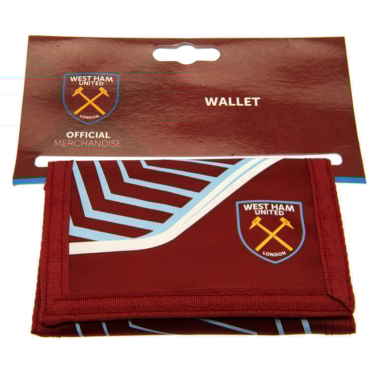 West Ham United FC Flash Wallet - Zipped Pocket and Multiple Compartments for Men