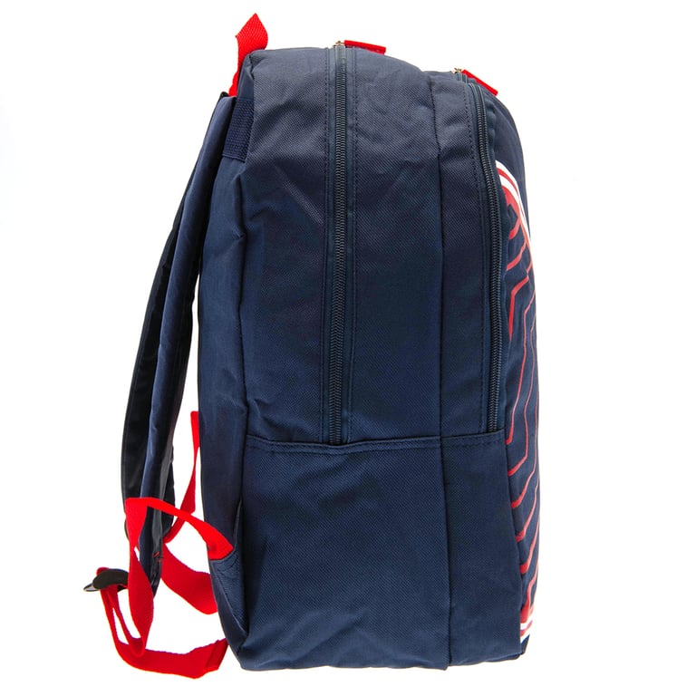 England FA Adjustable Padded Backpack with Rubber Zip Pulls and England Detail