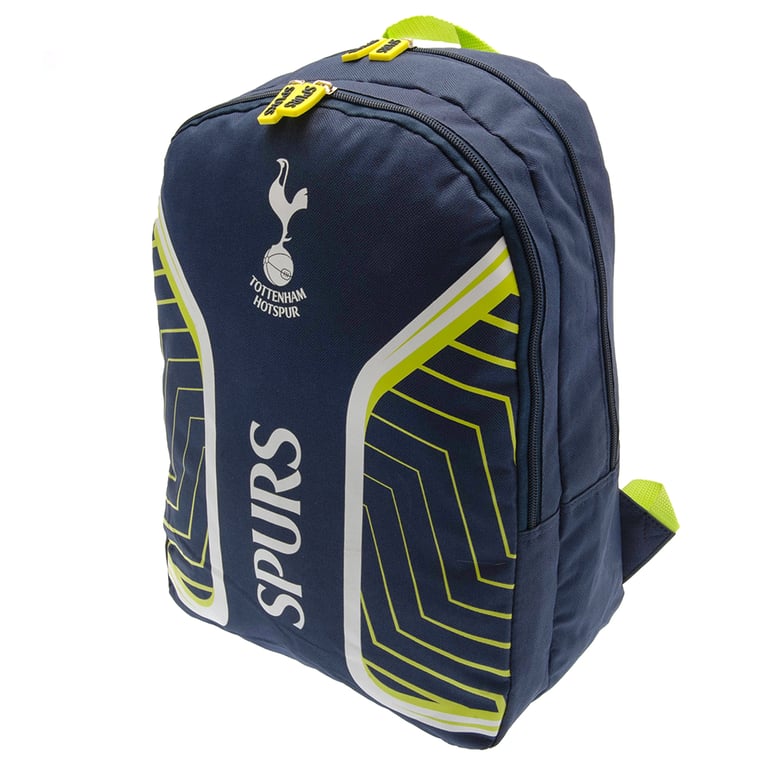 Tottenham Hotspur FC Flash Adjustable Padded Backpack with Large Zipped Compartment and Chelsea Detail Zip Pulls