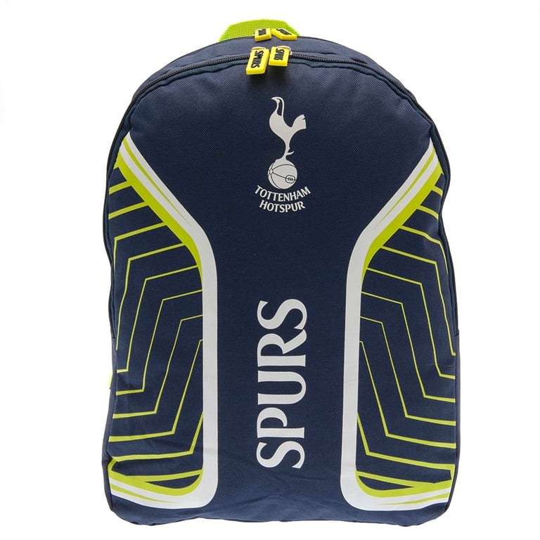 Tottenham Hotspur FC Flash Adjustable Padded Backpack with Large Zipped Compartment and Chelsea Detail Zip Pulls