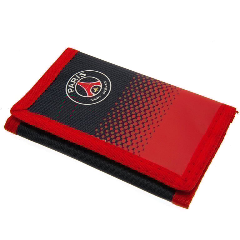 Paris Saint Germain FC Polyester Fade Wallet - 5 Compartment Club Crest Design