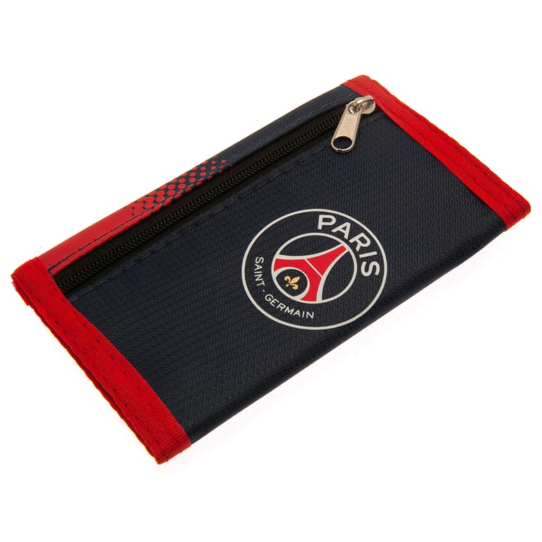 Paris Saint Germain FC Polyester Fade Wallet - 5 Compartment Club Crest Design