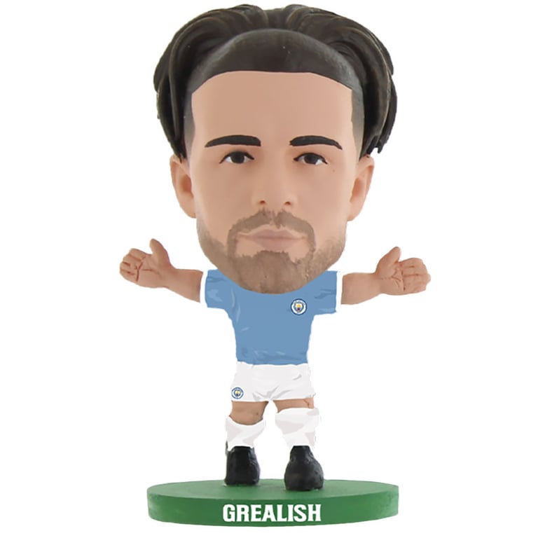 Manchester City FC Jack Grealish SoccerStarz Collectable Figure in Man City Home Kit