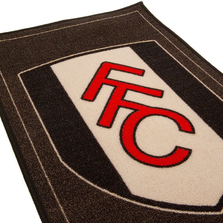 Fulham FC Polyamide Rug with Central Club Crest and Non-Slip Backing