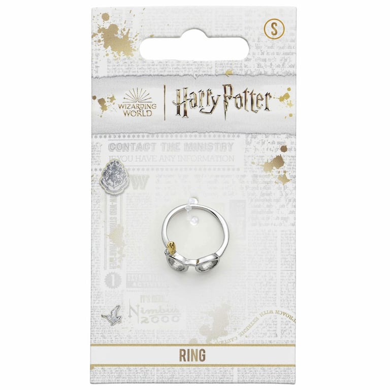 Harry Potter Stainless Steel Ring with Iconic Glasses & Lightning Bolt Design