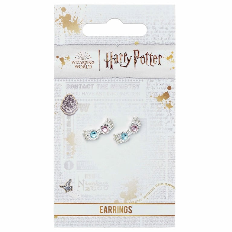 Harry Potter Luna Lovegood Silver Plated Spectrespecs Earrings