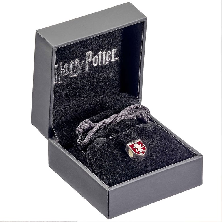 Harry Potter Sterling Silver Gryffindor Lion Enamel Spacer Bead for Charm Bracelets