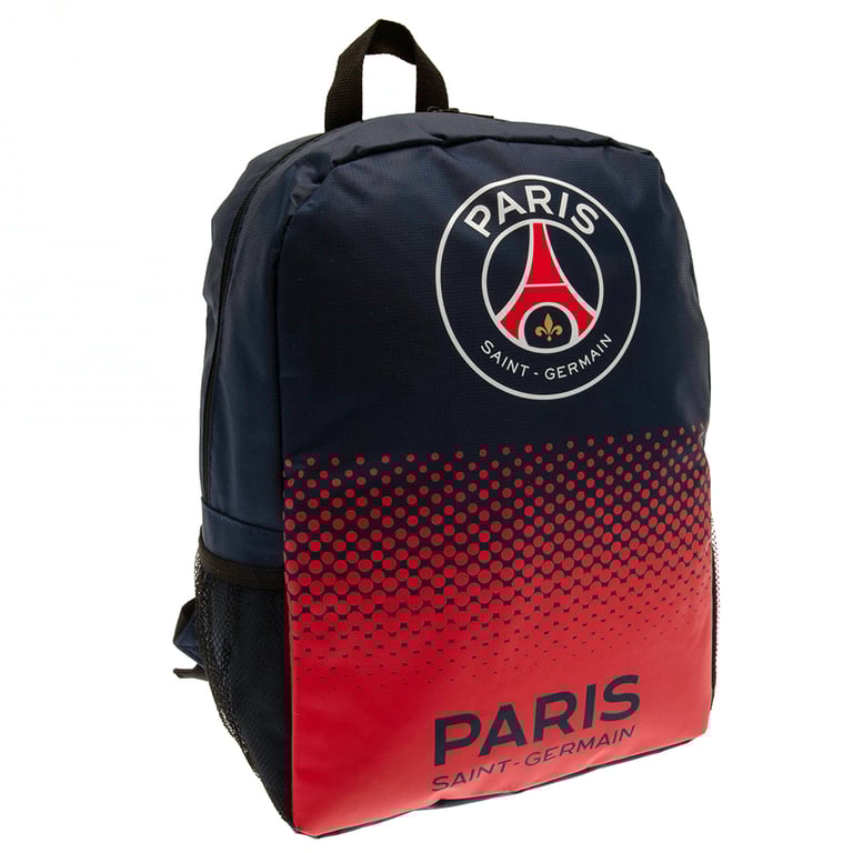 Paris Saint Germain FC Padded Backpack with Adjustable Straps and Main Compartment
