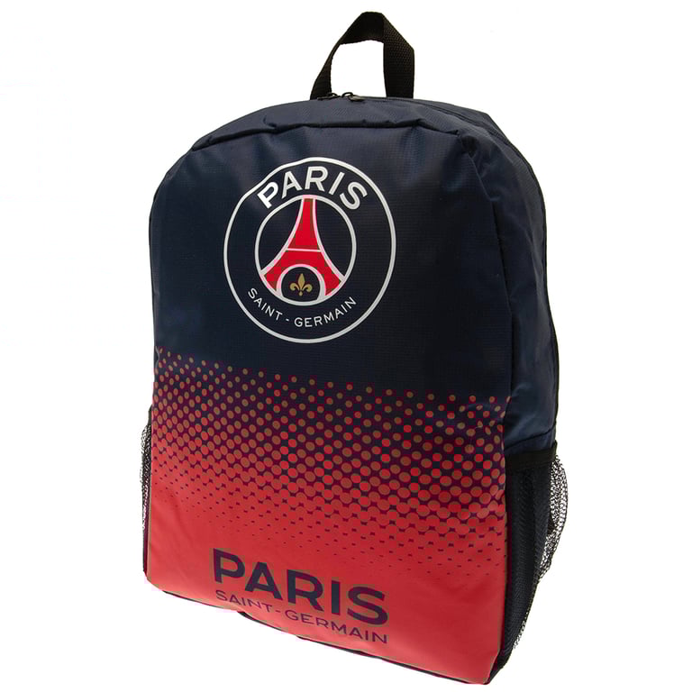 Paris Saint Germain FC Padded Backpack with Adjustable Straps and Main Compartment