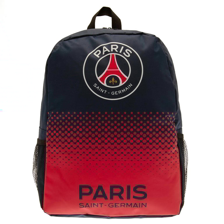 Paris Saint Germain FC Padded Backpack with Adjustable Straps and Main Compartment