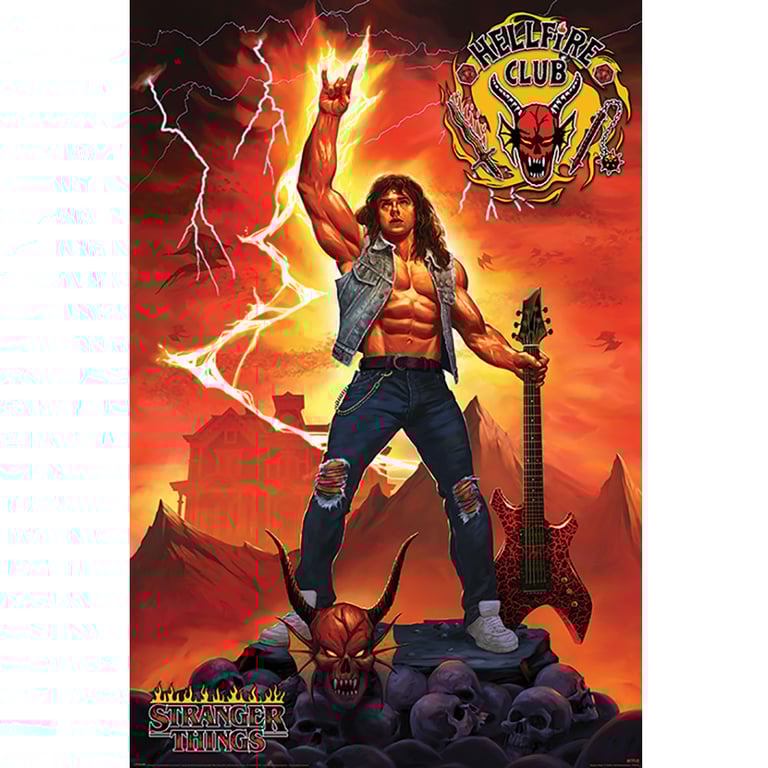 Stranger Things 4 Hellfire Club Maxi Poster - High Resolution Artwork on 150gsm Gloss Paper