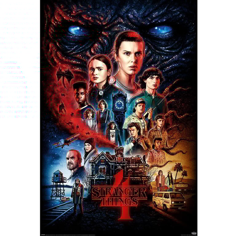 Stranger Things 4 Vecna High Resolution Maxi Poster, 150gsm Gloss Paper
