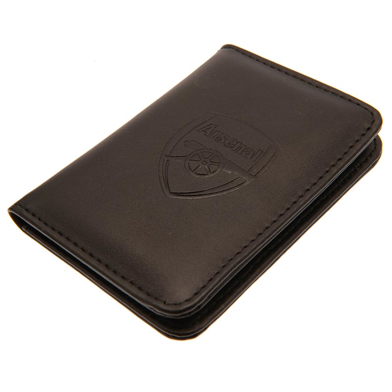 Arsenal FC Executive Card Holder - Debossed Crest Design with 3 Photo Pouch Slots