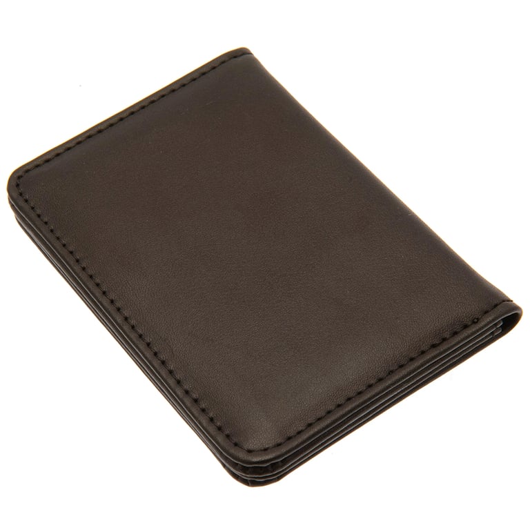 Aston Villa FC Luxury Debossed Crest Card Holder - 3 Slot PU Travel Wallet