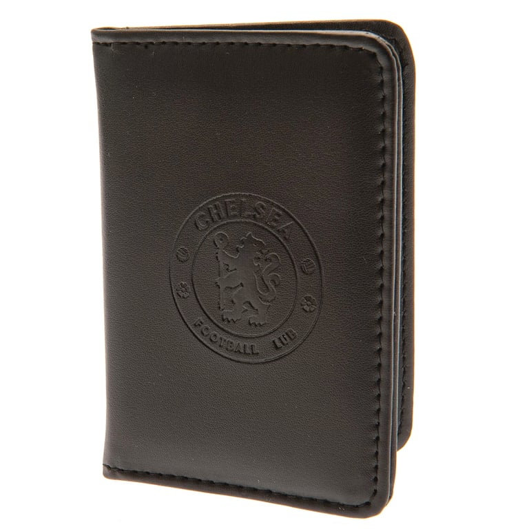 Chelsea FC Executive Card Holder - Debossed Crest & Clear Photo Pouch with 3 Card Slots