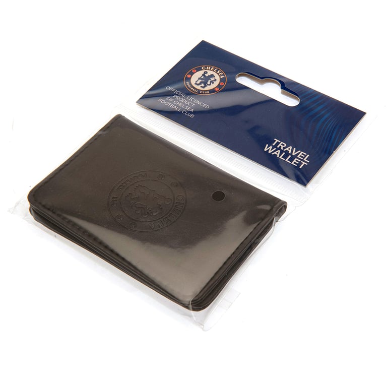Chelsea FC Executive Card Holder - Debossed Crest & Clear Photo Pouch with 3 Card Slots