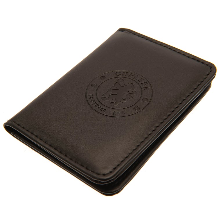 Chelsea FC Executive Card Holder - Debossed Crest & Clear Photo Pouch with 3 Card Slots