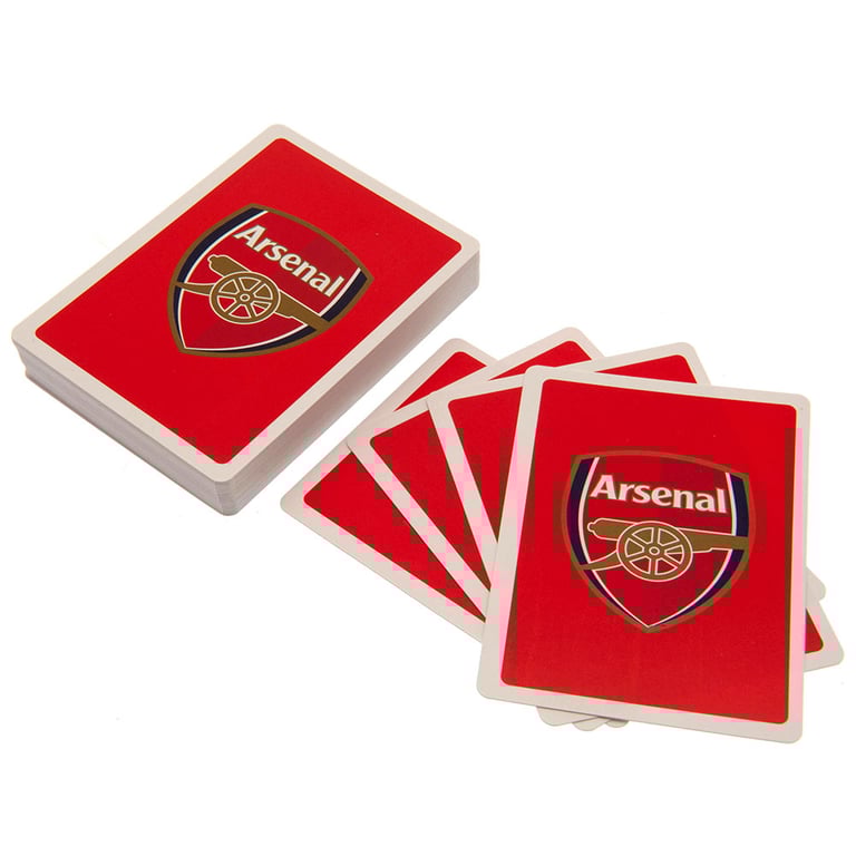 Arsenal FC Quality Linen Playing Cards with Official Crest Design