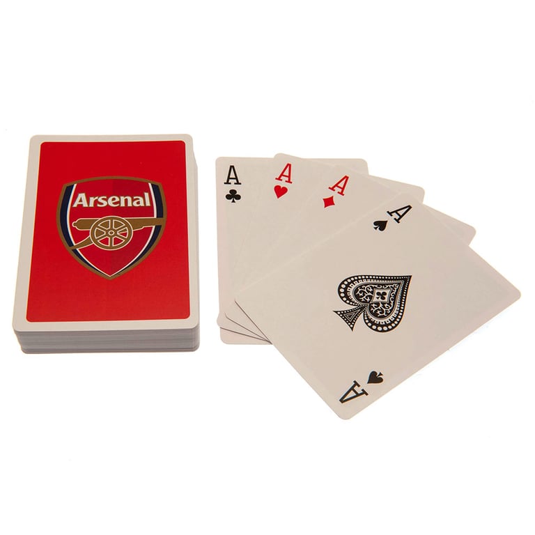Arsenal FC Quality Linen Playing Cards with Official Crest Design
