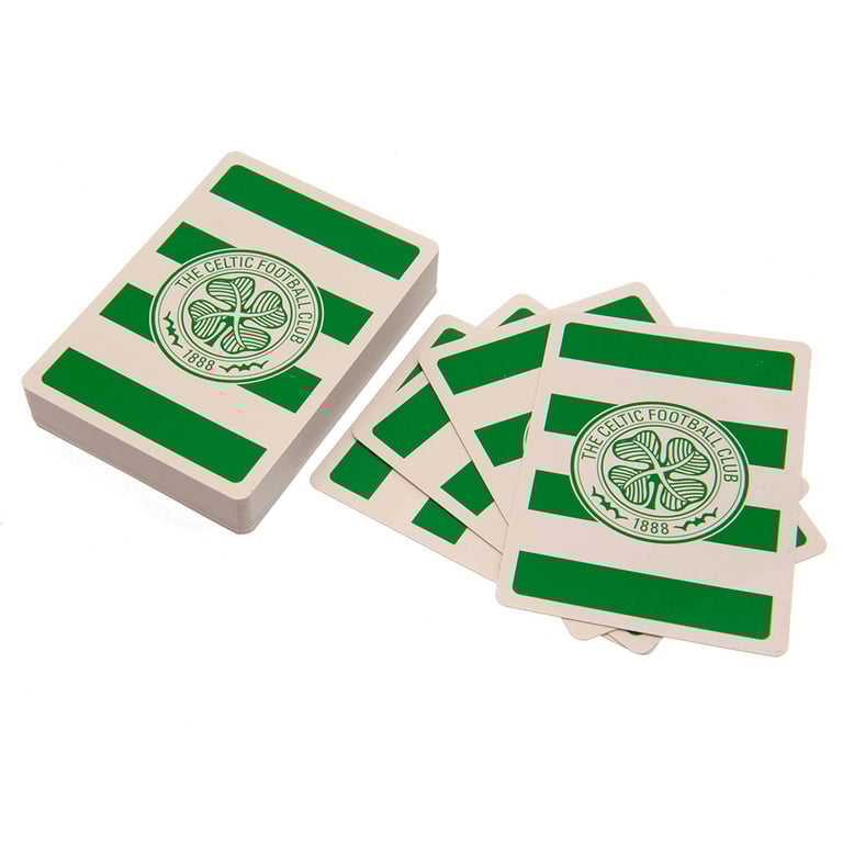 Celtic FC Linen Finish Playing Cards - Official Club Crest Adorned