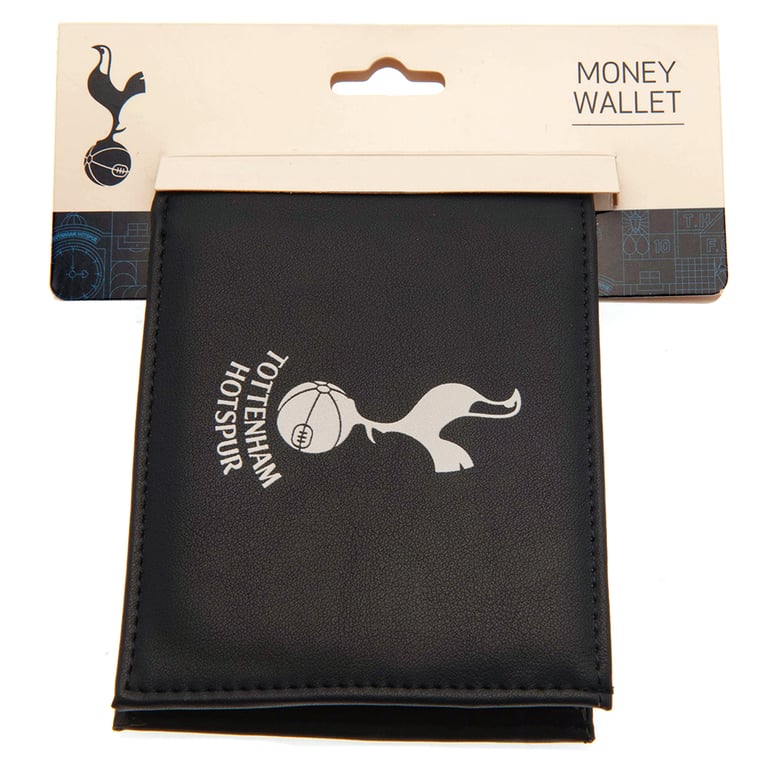 Tottenham Hotspur FC Coloured PU Leather Wallet with Printed Crest and Multiple Card Slots