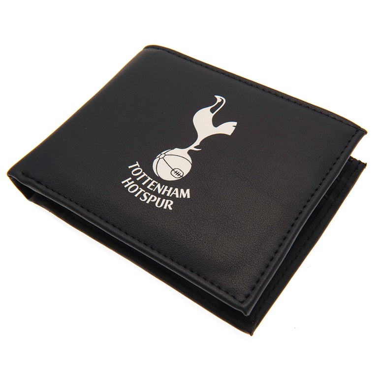 Tottenham Hotspur FC Coloured PU Leather Wallet with Printed Crest and Multiple Card Slots
