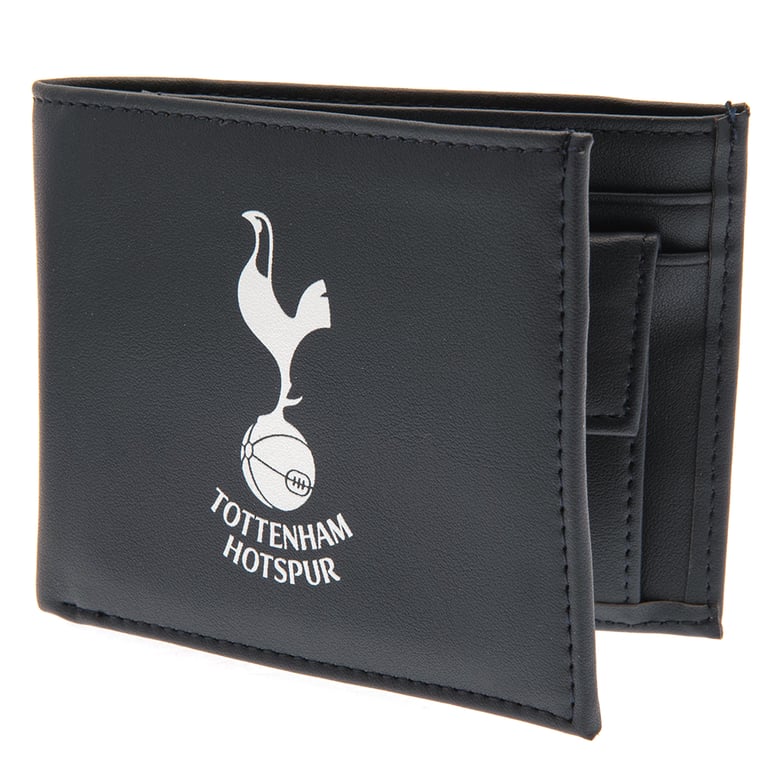 Tottenham Hotspur FC Coloured PU Leather Wallet with Printed Crest and Multiple Card Slots