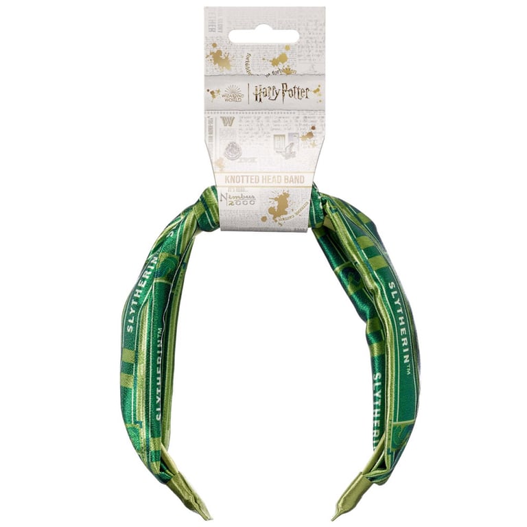 Harry Potter Slytherin Satin Knotted Headband
