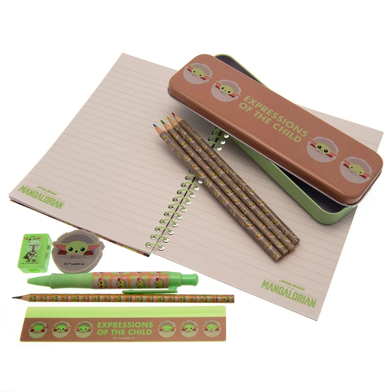 Star Wars Mandalorian Deluxe 11-Piece Stationery Set