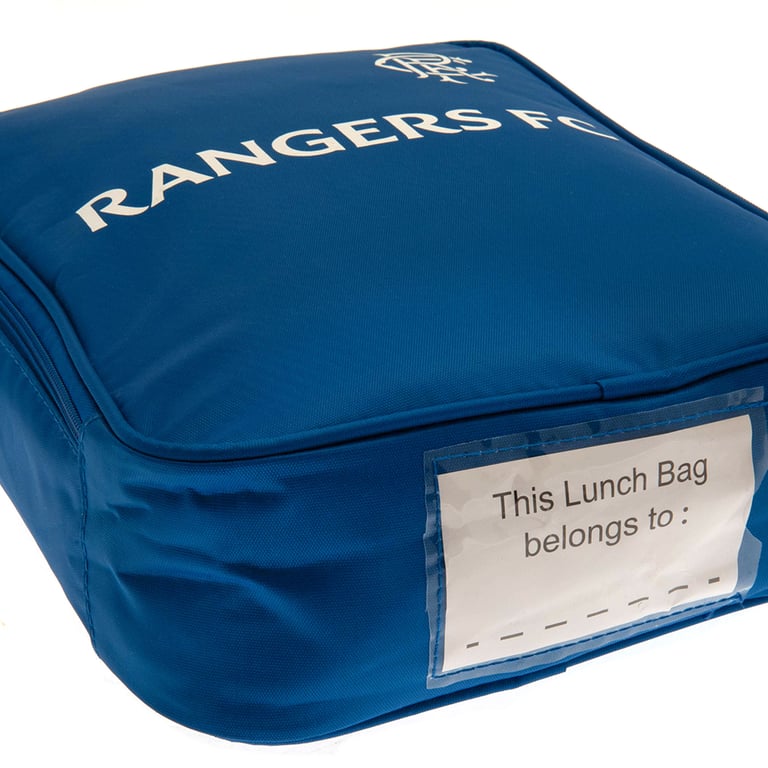 Rangers FC Home Shirt Design Double Zipped Lunch Bag with Name Tag