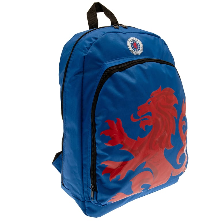 Rangers FC Colour React Royal Blue Padded Backpack with Lion Crest