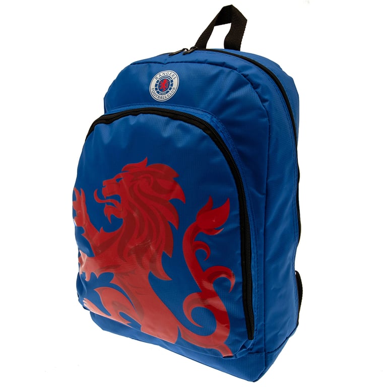 Rangers FC Colour React Royal Blue Padded Backpack with Lion Crest