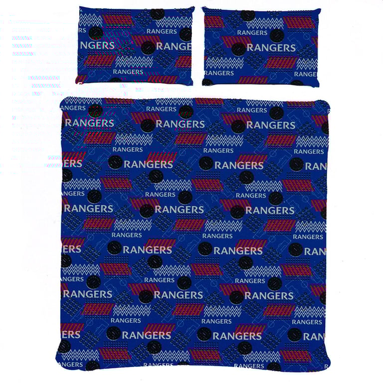 Rangers FC Pulse Double Reversible Duvet Set - Club Crest Design