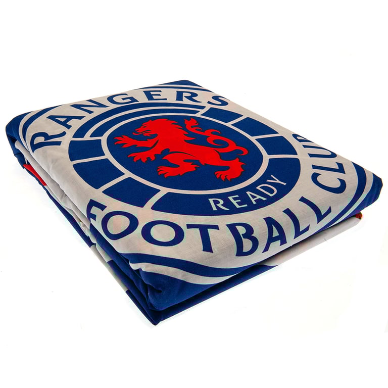 Rangers FC Pulse Double Reversible Duvet Set - Club Crest Design