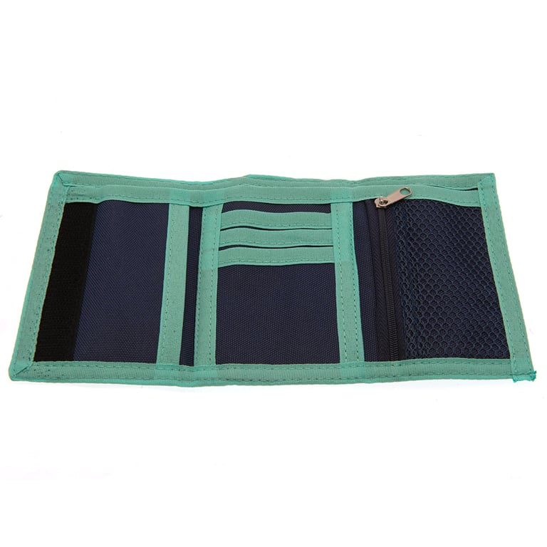 UEFA Champions League Navy Wallet with Aqua Marine Detail and 5 Separate Compartments