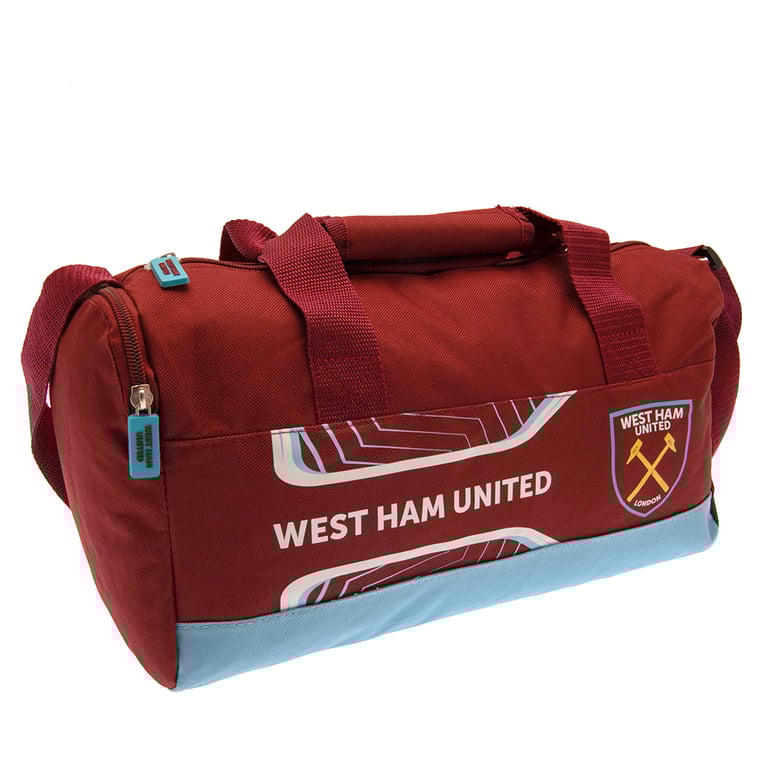 West Ham United FC Large Zipped Duffle Bag with Club Crest and Carry Handles