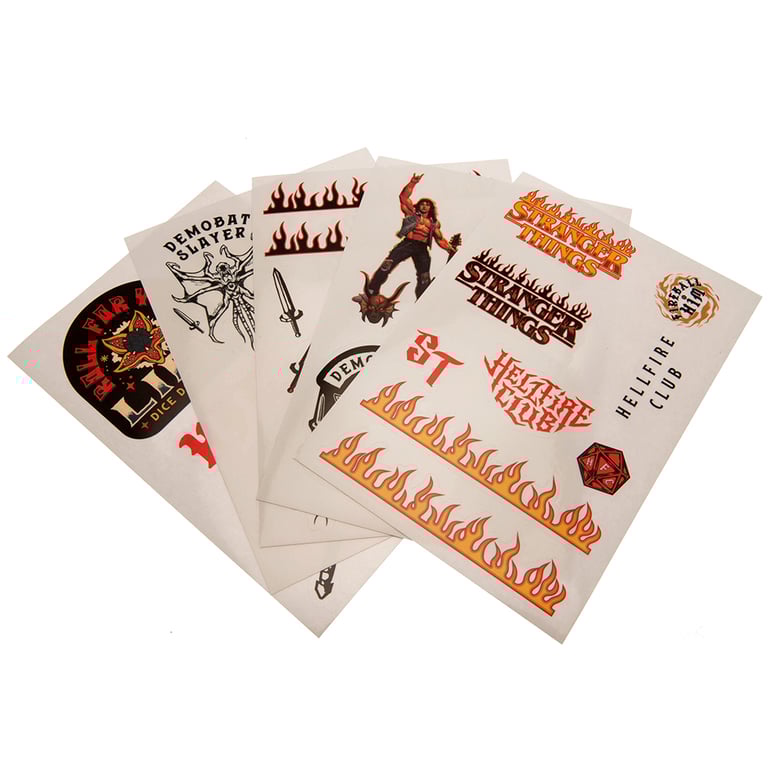 Stranger Things Tech Stickers Set - Vinyl Self Adhesive Decals for Gadgets & Tablets