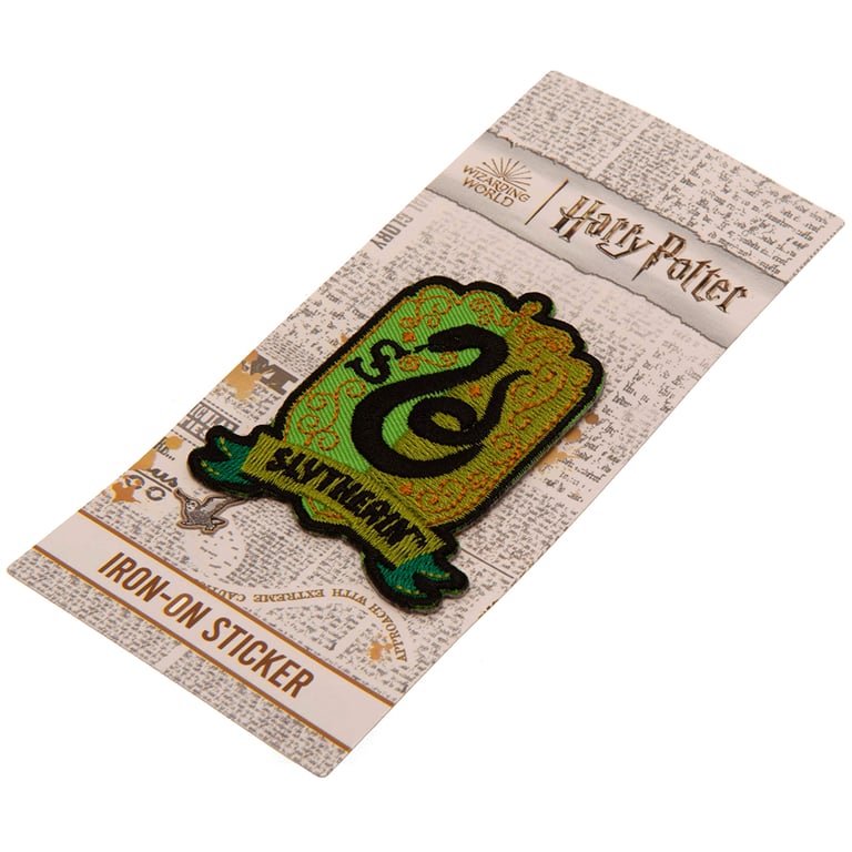 Harry Potter Slytherin Iron-On Patch with Detailed Embroidery