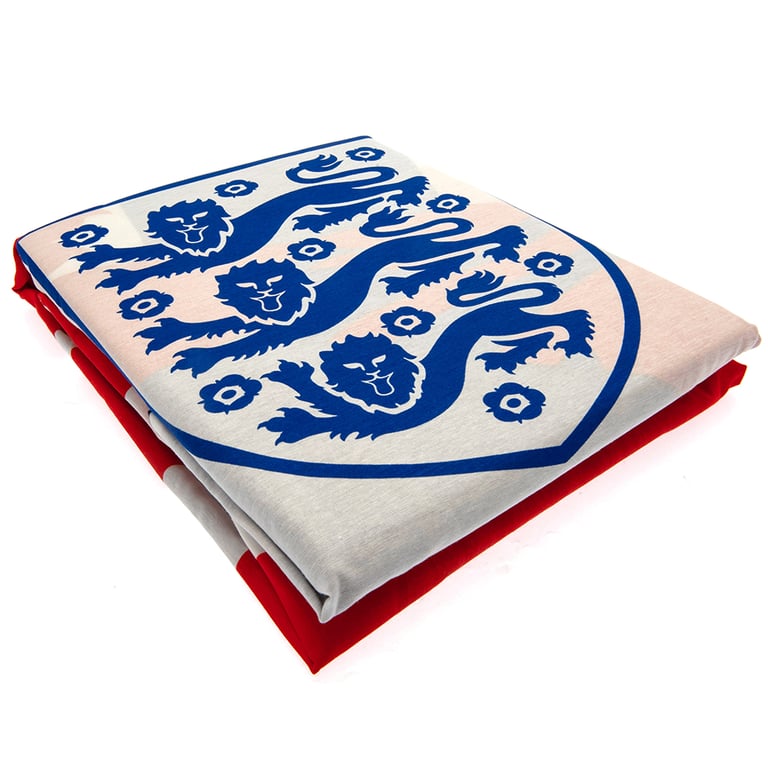 England FA Reversible 3 Lions Duvet Set - Machine Washable Home Decor