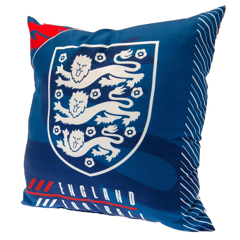 England FA 100 Polyester Crest Cushion - Three Lions Design