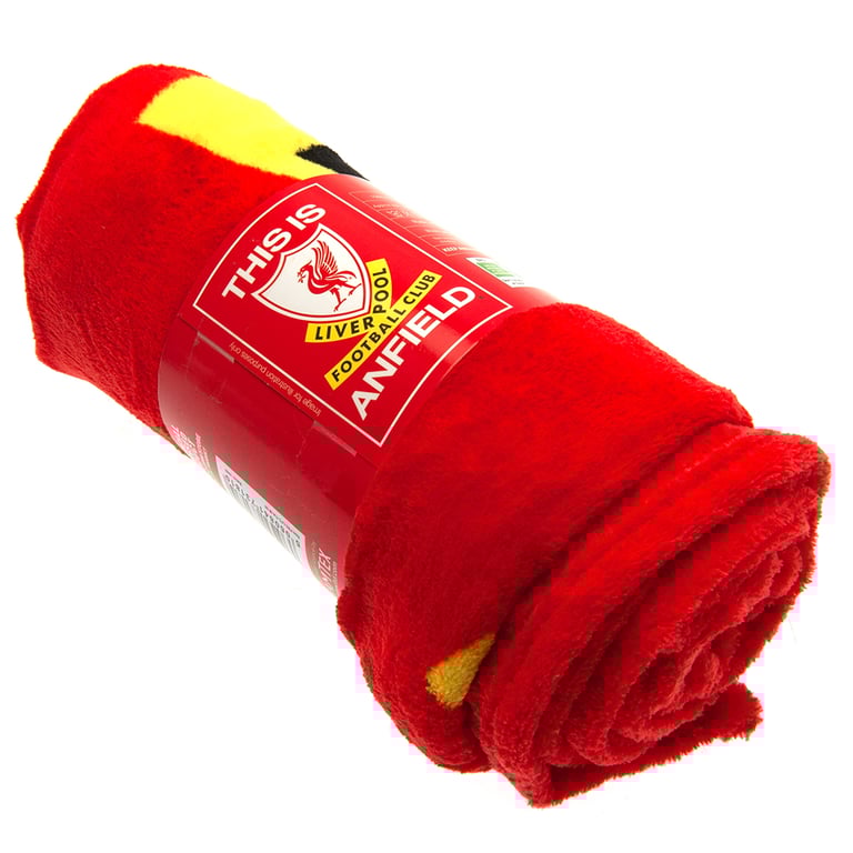 Liverpool FC This Is Anfield Retro Polyester Fleece Blanket - Machine Washable Throw