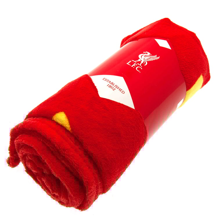 Liverpool FC This Is Anfield Retro Polyester Fleece Blanket - Machine Washable Throw