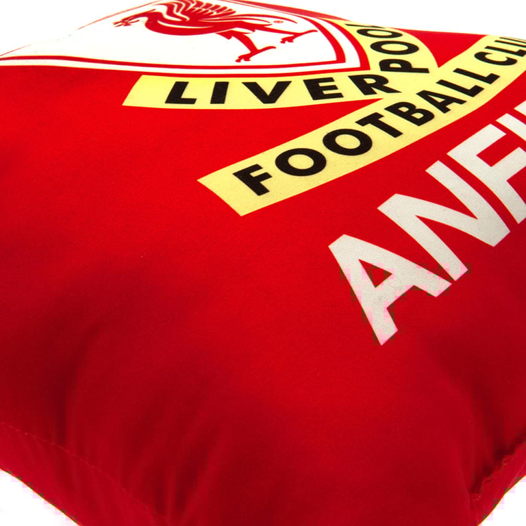 Liverpool FC This Is Anfield Retro Crest Cushion - Vibrant Red Home Decor