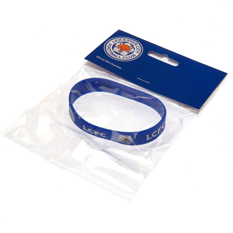 Leicester City FC Royal Blue Silicone Wristband - LCFC Club Crest Design, One Size Fits All
