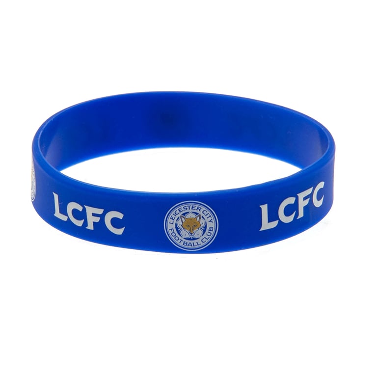 Leicester City FC Royal Blue Silicone Wristband - LCFC Club Crest Design, One Size Fits All