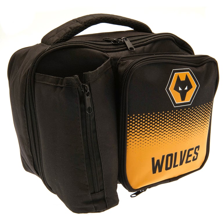 Wolverhampton Wanderers FC Fade Lunch Bag with Club Crest and Multiple Compartments