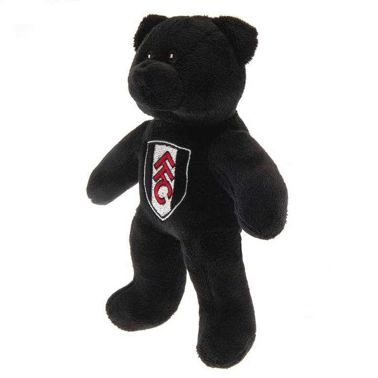 Fulham FC Mini Black Plush Bear with Crest and Stitched Details